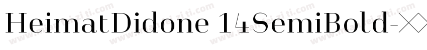 HeimatDidone 14SemiBold字体转换